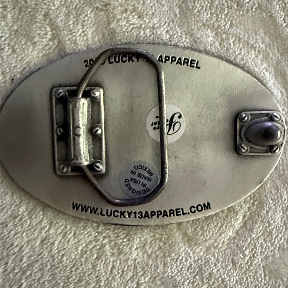 Lucky 13 Apparel Black Katz Belt Buckle 🐈‍⬛ - Picture 2 of 2